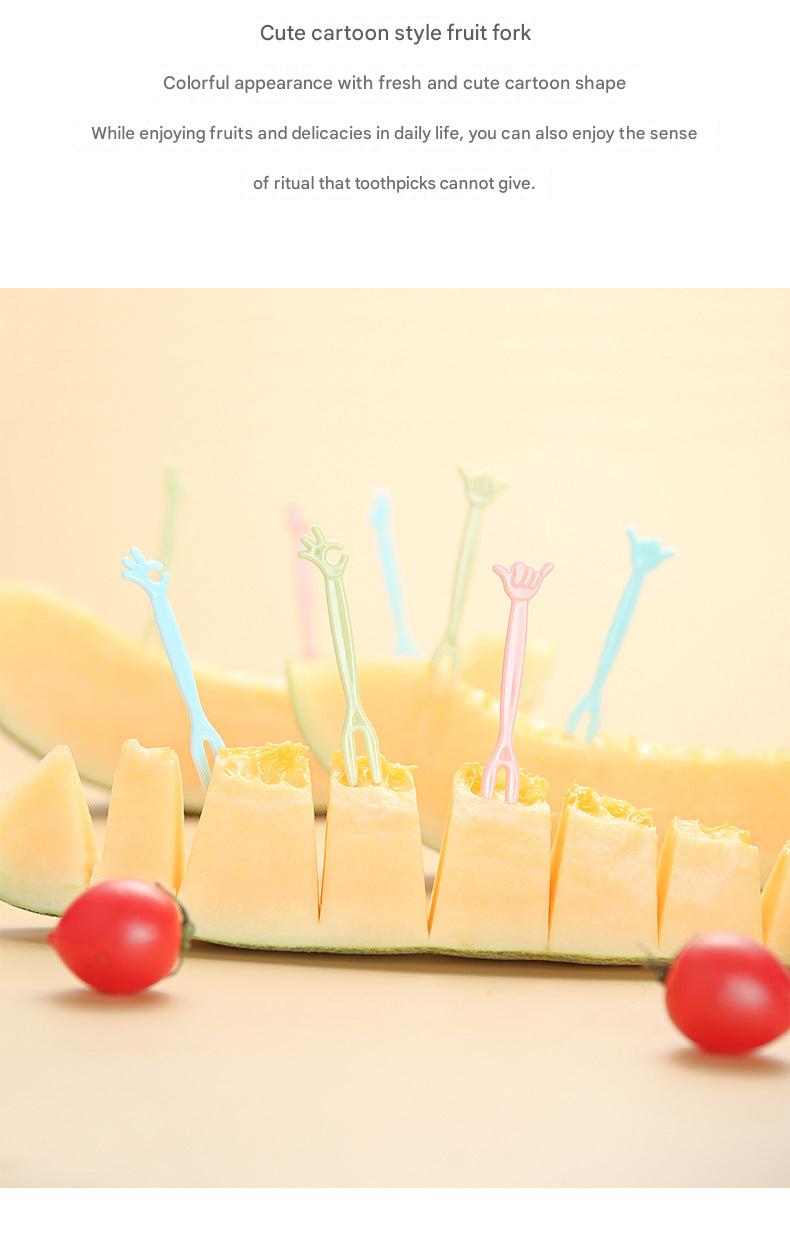 assorted disposable forks in vibrant colors