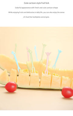 assorted disposable forks in vibrant colors