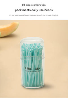 colorful forks used for snacks at a party
