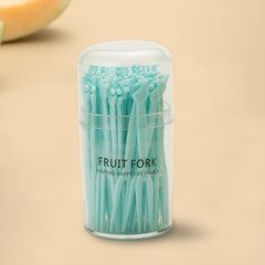 assorted disposable forks in vibrant colors