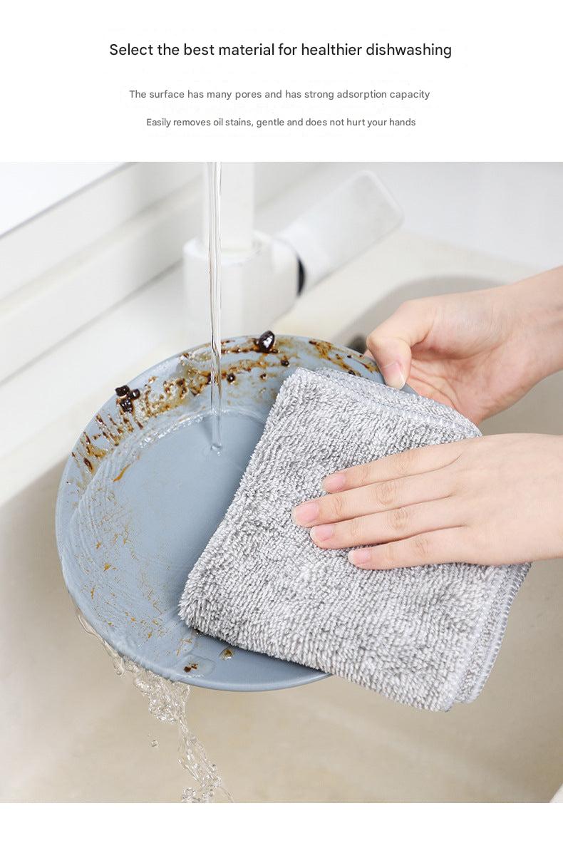 Ultra-absorbent bamboo charcoal cleaning cloth image 2
