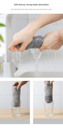 Ultra-absorbent bamboo charcoal cleaning cloth image 4