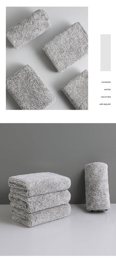 Ultra-absorbent bamboo charcoal cleaning cloth image 1