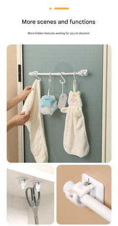 different curtains hung with no-drill hooks