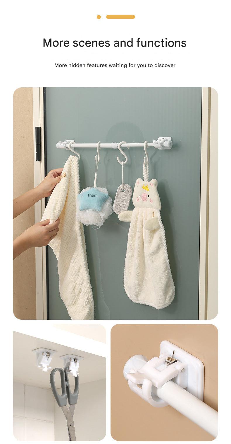 different curtains hung with no-drill hooks