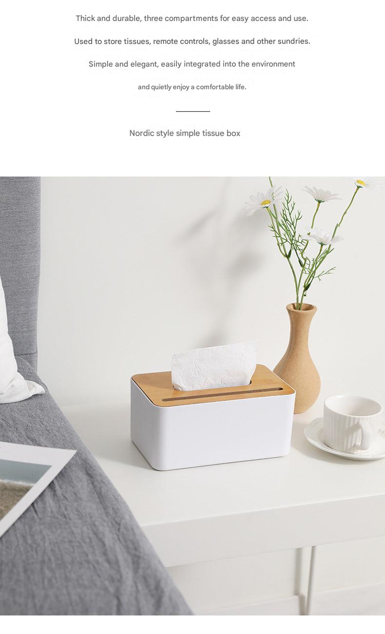Durable plastic tissue box with pull-out tissues image 3