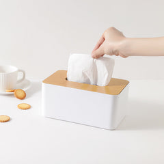 Durable plastic tissue box with pull-out tissues image 3