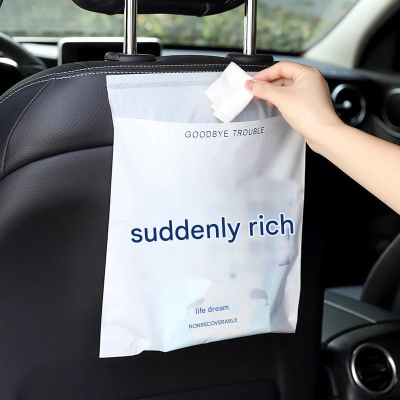 Biodegradable car waste bag close-up image 4