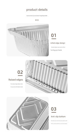 Microwave safe aluminium tray with BBQ dish