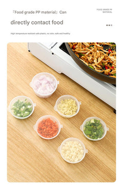 Image of clear disposable sauce container with lid 3