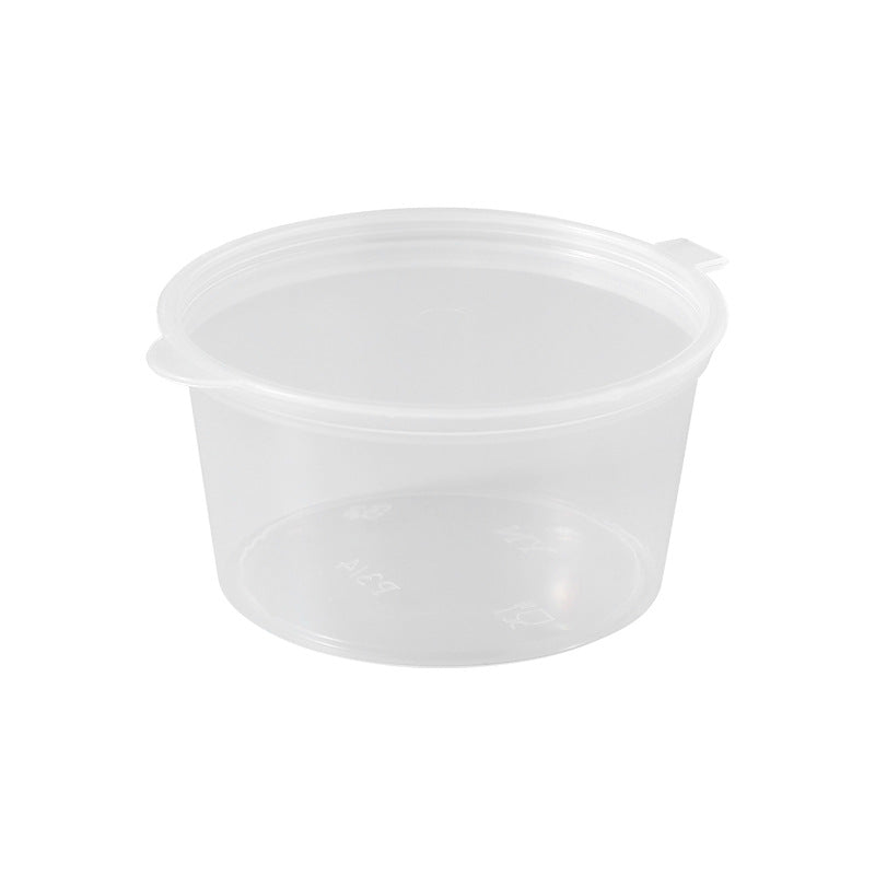 Image of clear disposable sauce container with lid 5