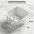 light green double layer strainer for vegetables