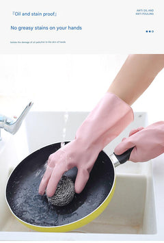 Kitchen cleaning gloves green colour