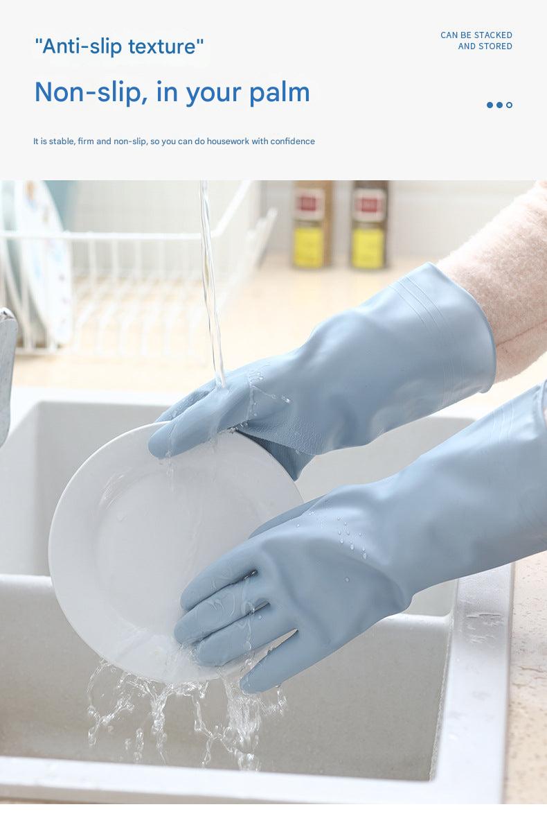 Waterproof rubber gloves for cleaning tasks