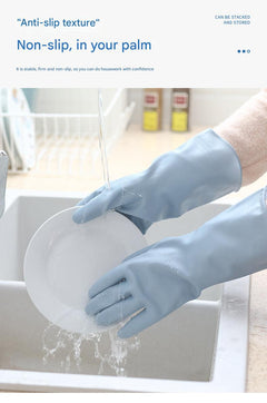 Waterproof rubber gloves for cleaning tasks