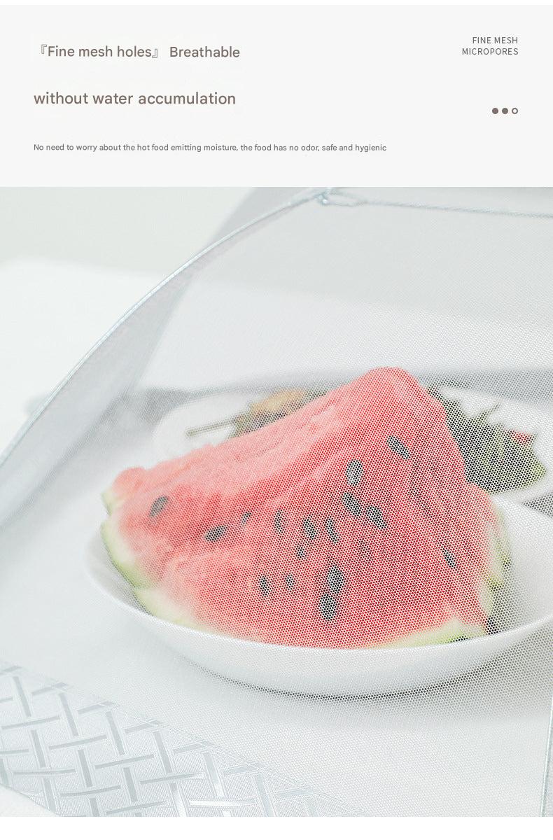 Food cover keeping fruits safe from dust