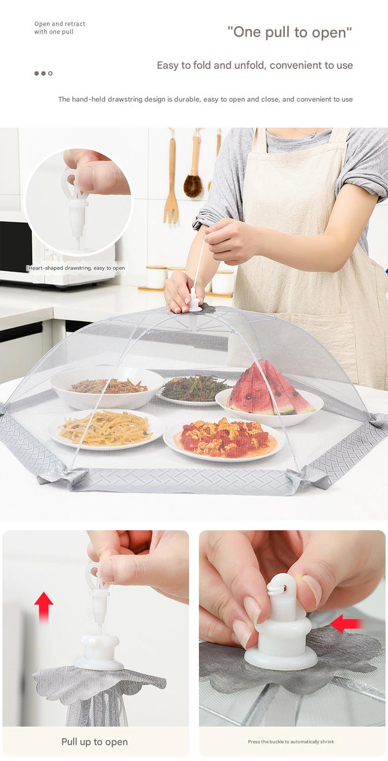 Easy storage mesh food covers stacked