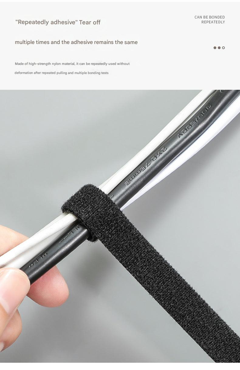 Flexible cable organiser in use