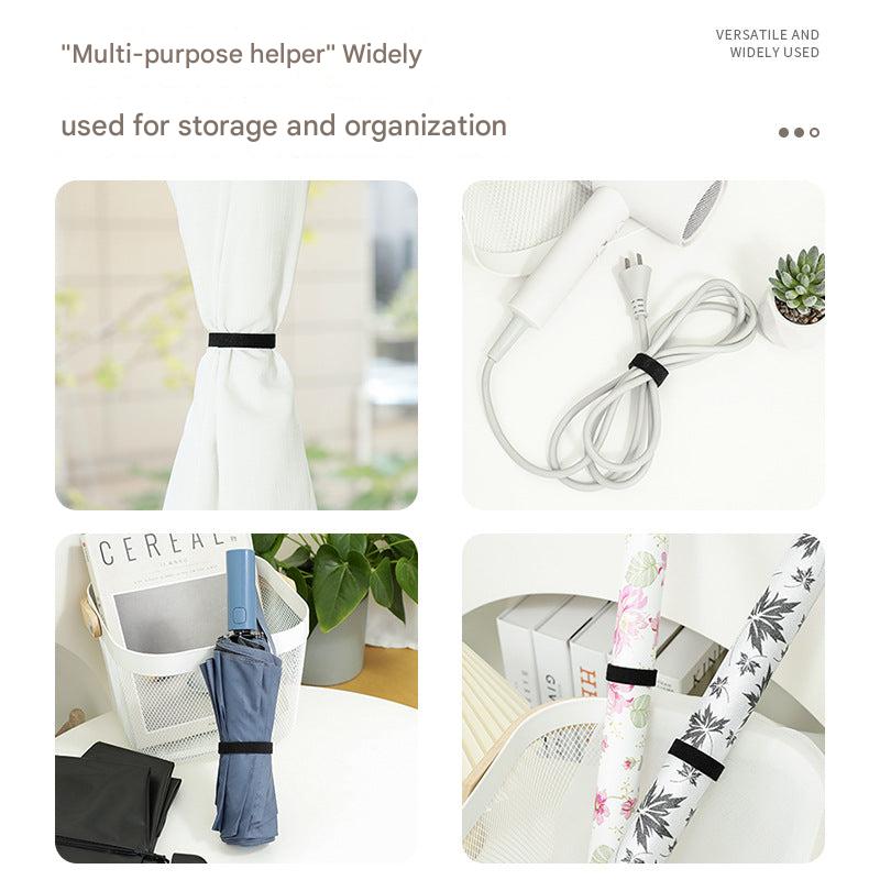 Sleek design of cable organiser with Velcro straps