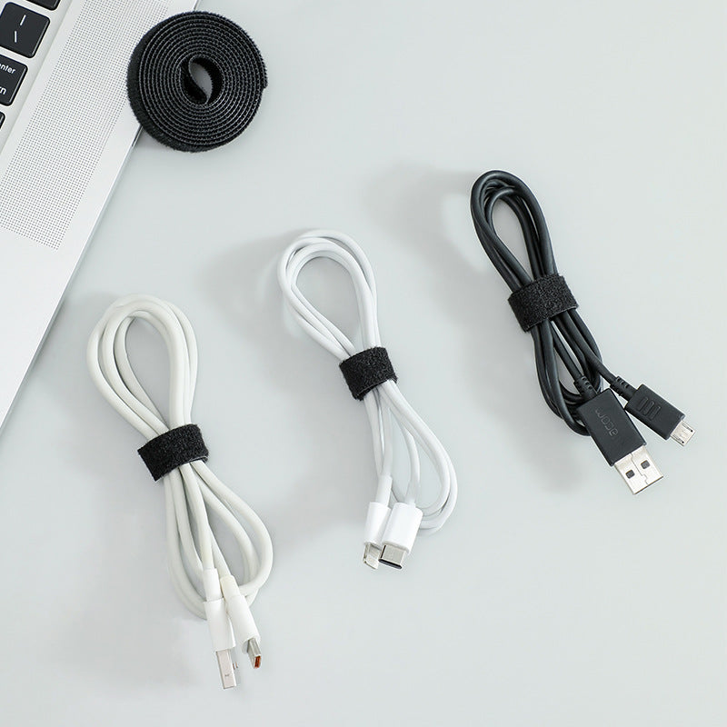 Various lengths of cable organiser displayed