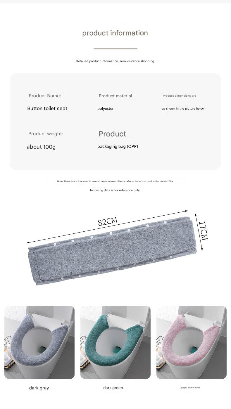 Extra thick toilet seat cover in deep gray