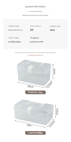 Clear storage box ideal for decluttering