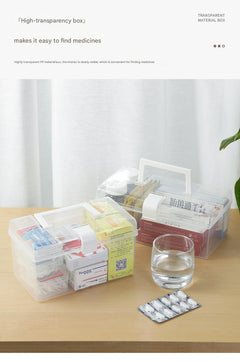 Multi-Purpose Transparent Plastic Storage Box front view