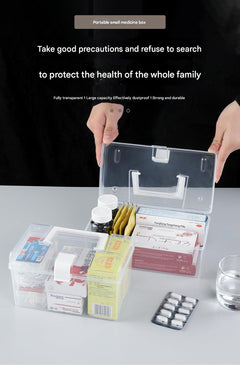 Portable handle for easy transport of storage box