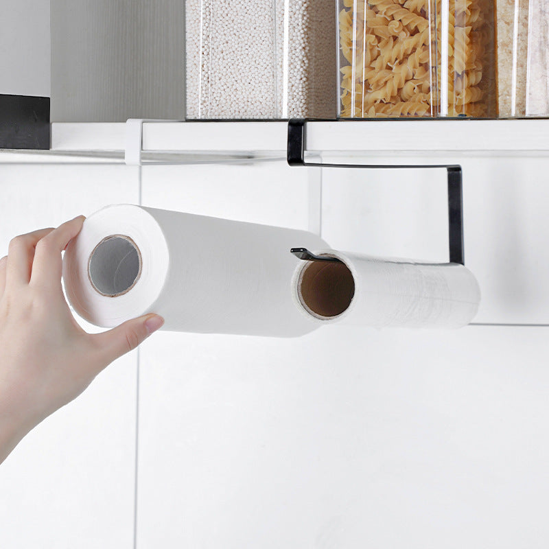 close-up view of kitchen organiser rack