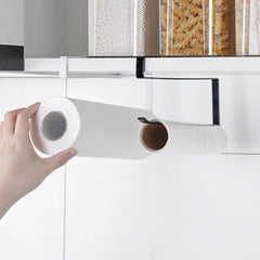 close-up view of kitchen organiser rack