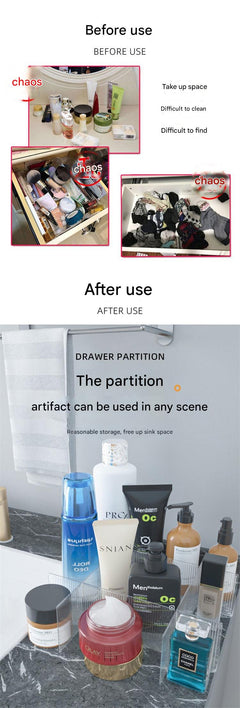 Minimalist design drawer dividers for socks