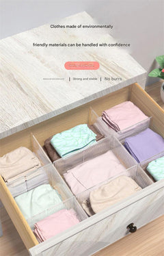 Versatile transparent dividers on a table