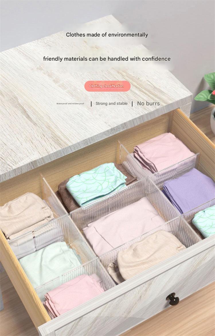 Versatile transparent dividers on a table