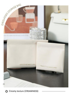 travel makeup organizer bag in beige image 2
