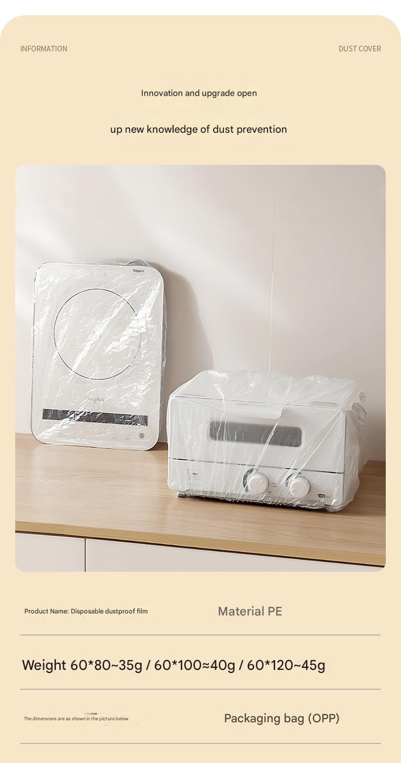 Thick disposable plastic cover for kitchen appliance