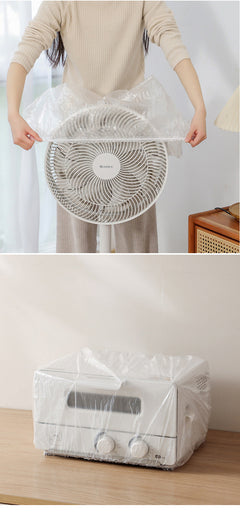 Thick disposable plastic cover for kitchen appliance
