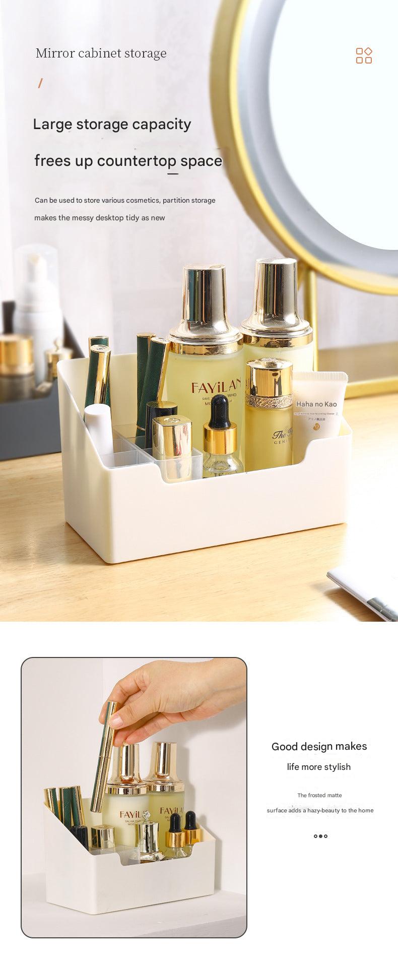 Close-up view of transparent storage box