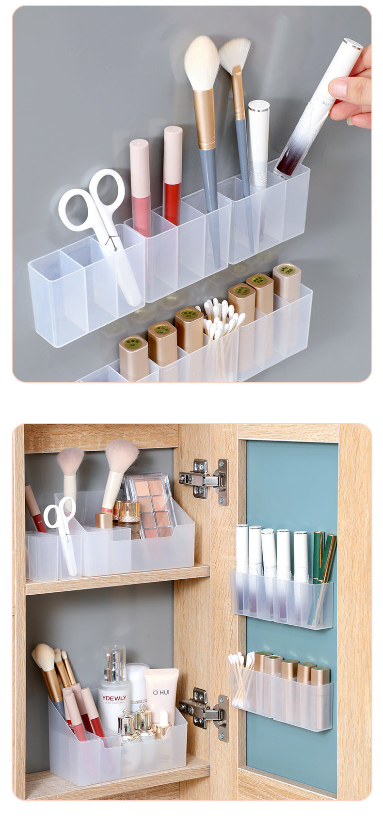 Elegant wall storage box with open design