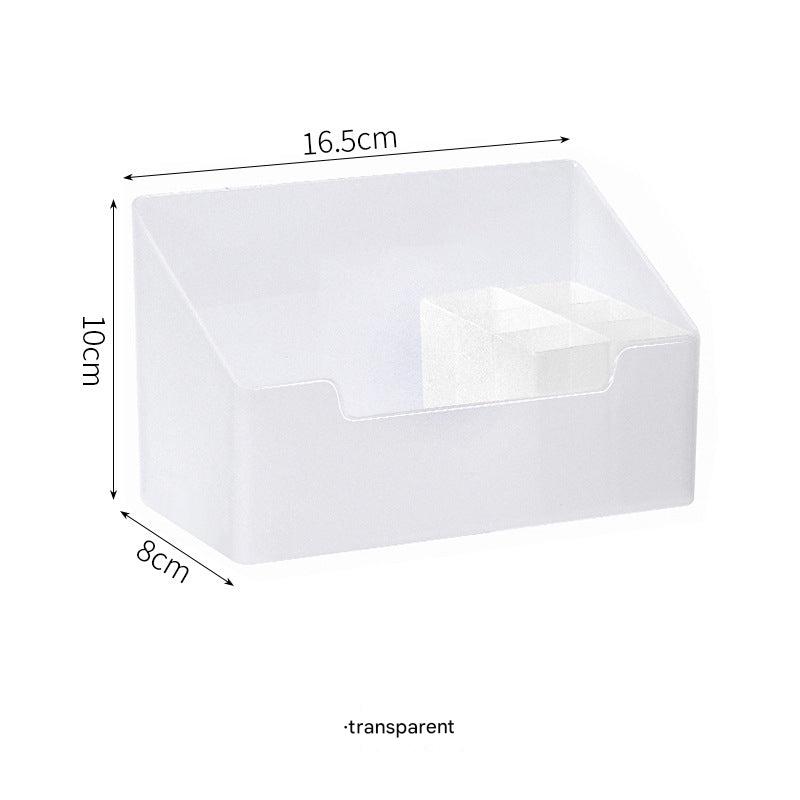 Storage box installed in a bathroom for toiletries