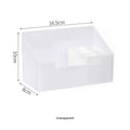 Storage box installed in a bathroom for toiletries
