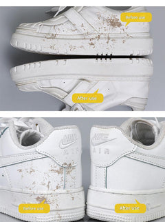 Compact shoe cleaning eraser designed for white shoes