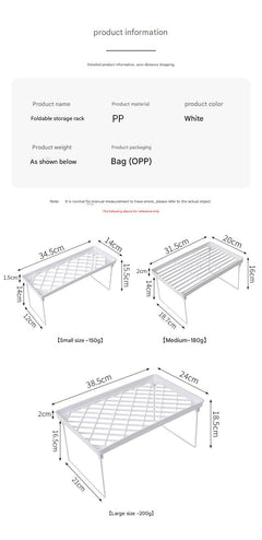 Collapsible storage rack in modern design