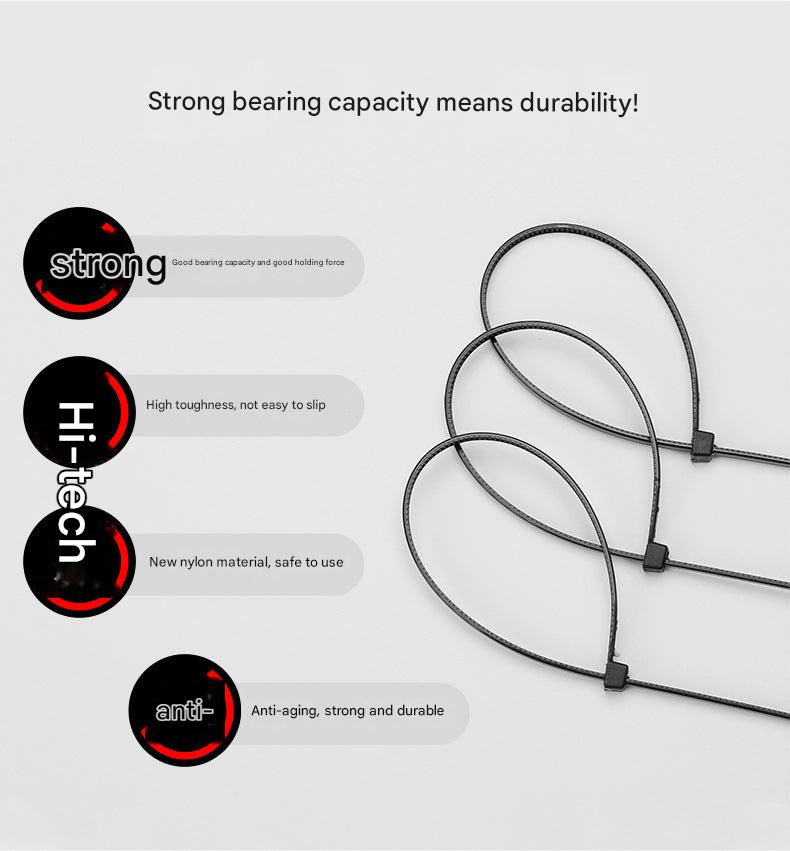 Cable ties in a home office setting
