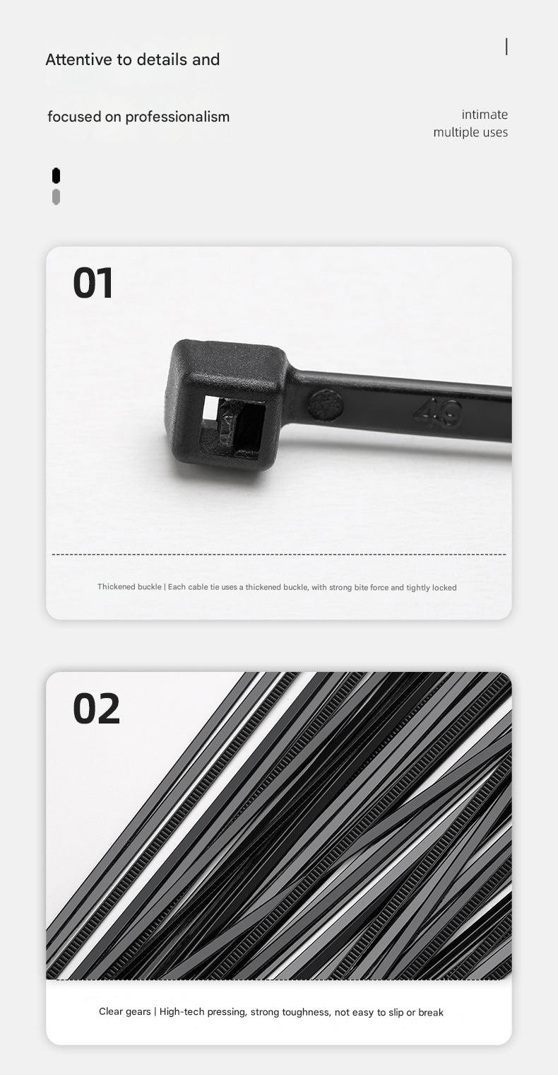 Self-locking mechanism demonstration of cable ties