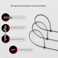Self-locking mechanism demonstration of cable ties