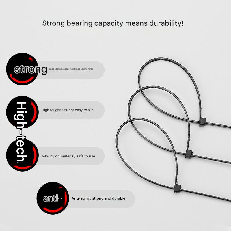 Self-locking mechanism demonstration of cable ties
