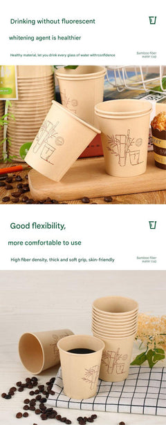 Sustainable Bamboo Fiber Disposable Cups Image 3