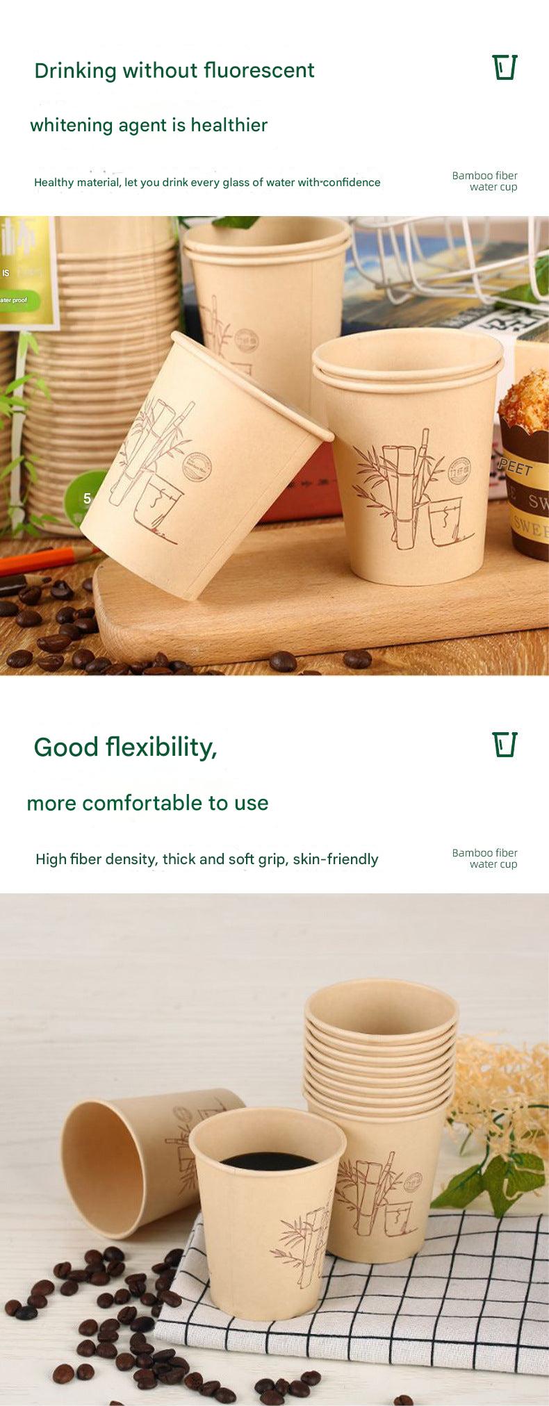 Sustainable Bamboo Fiber Disposable Cups Image 3