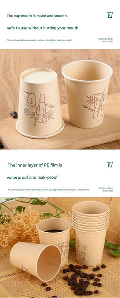 Sustainable Bamboo Fiber Disposable Cups Image 4