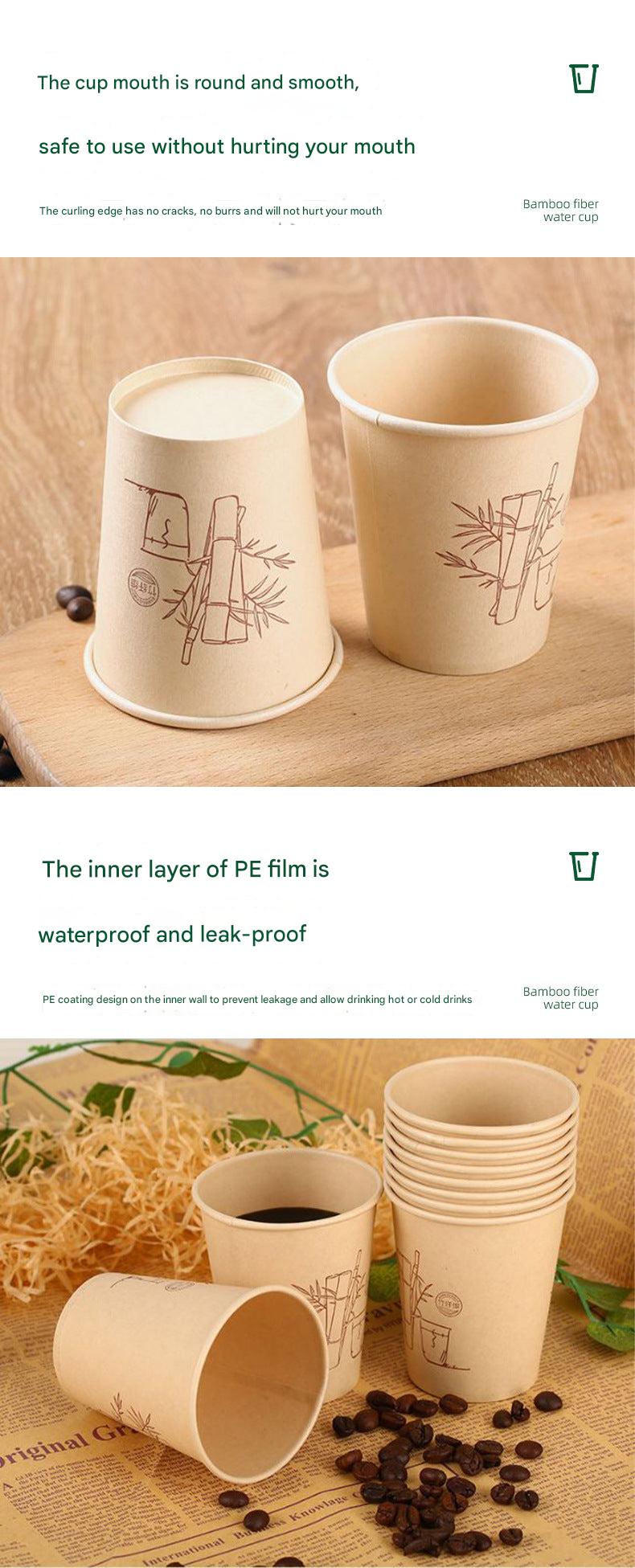 Sustainable Bamboo Fiber Disposable Cups Image 4